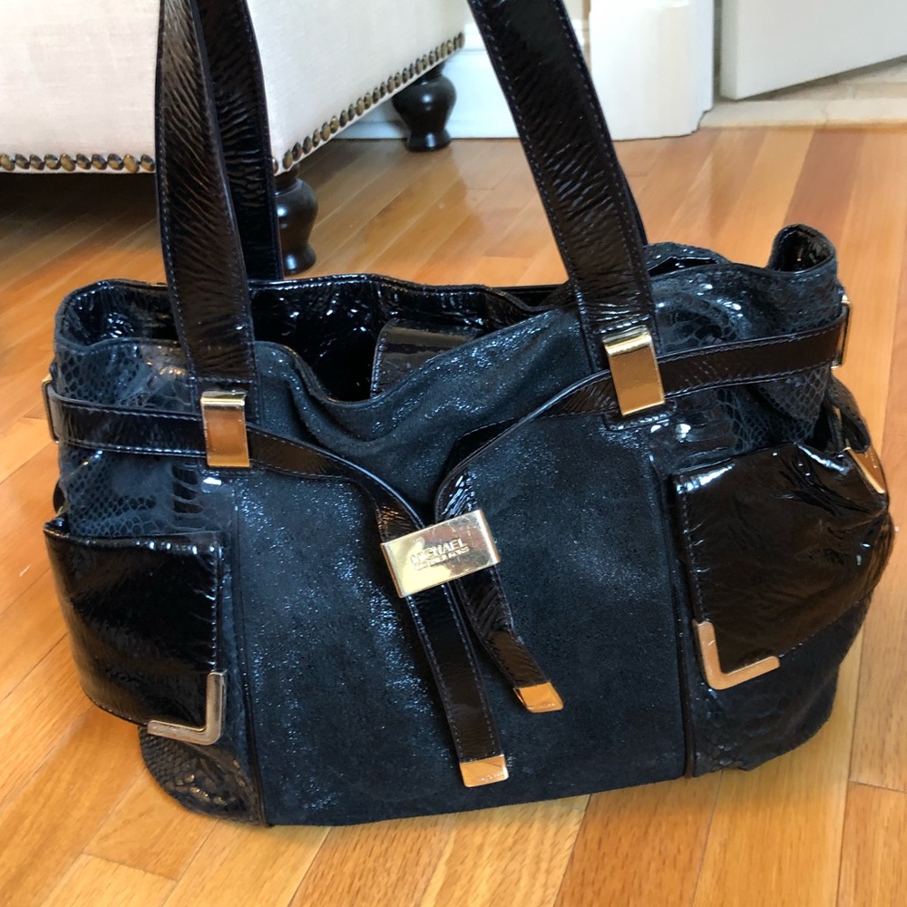 Michael Kors Suede and Patent Leather Bag
